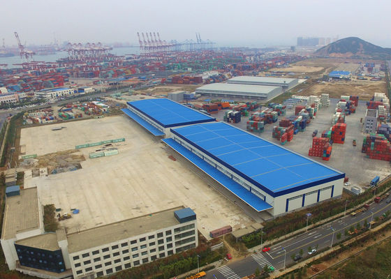 Diseño y construcción industriales de Warehouse de la logística de la estructura de acero