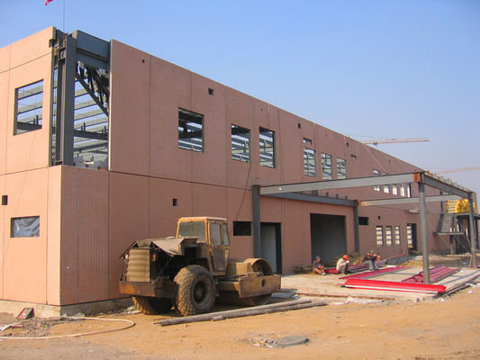 Construcción de edificios pre dirigida de la estructura de acero con el nuevo panel del aislamiento