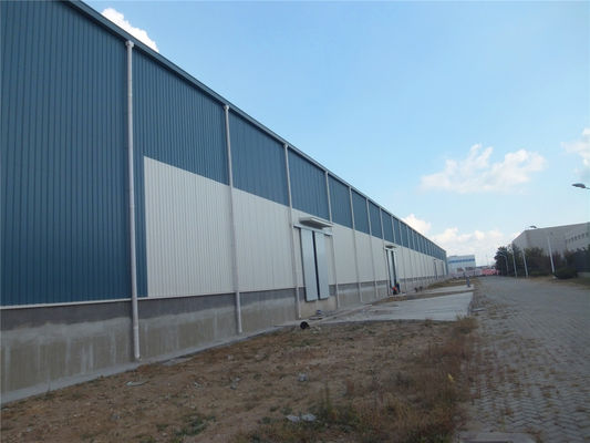 Estructura de acero de la logística del palmo grande del panel de la PU Warehouse