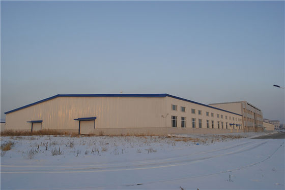 Edificios de acero estructurales prefabricados galvanizados para la planta de tratamiento de la comida