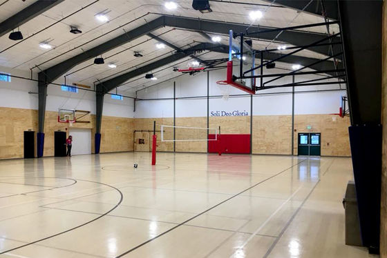 Estructura prefabricada de acero Corte de baloncesto Corte múltiple Large Span