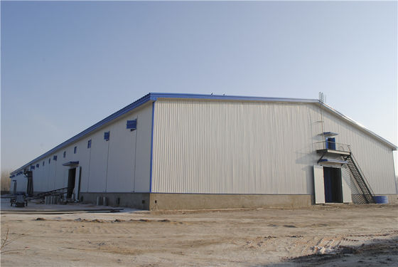 Almacenamiento prefabricado Warehouse del arroz de la estructura de acero del palmo grande