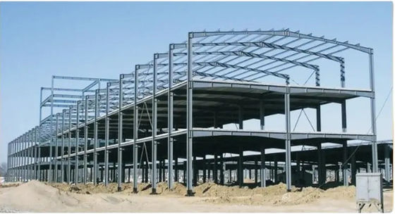 El almacenamiento galvanizado Warehouse de la estructura de acero prefabricó