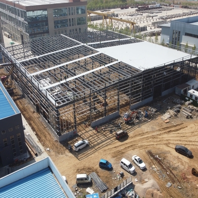 Almacén de estructura de acero galvanizado ASTM A36 con una vida útil de 50 años