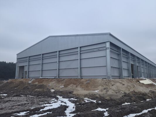 Almacén de almacenamiento en frío de estructura de acero prefabricada con panel de sándwich PU/PIR