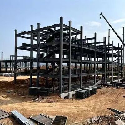 Edificio de hotel de acero prefabricado pintado para proyectos de complejo
