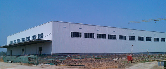 Edificios de marco de acero prefabricados del palmo grande para la base comercial de la logística