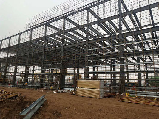 Construcción multi de las estructuras de acero de la subida de los edificios de marco de acero estructural de los pisos alta