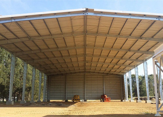 Diseño abierto de las vertientes del metal de la construcción de edificios de Warehouse del metal del garaje de los lados