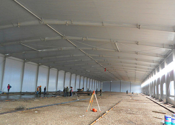 Edificios de almacenamiento de acero ASTM A36 del metal de Warehouse de la estructura de acero del palmo limpio
