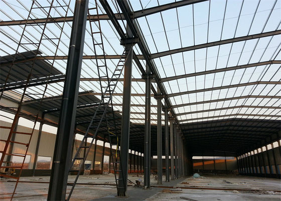 Edificio prefabricado de la estructura de acero de Warehouse de la estructura de acero del palmo doble