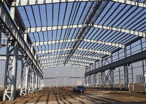 Q235B prefabricó la estructura de acero Warehouse/el diseño del Godown de la estructura de acero