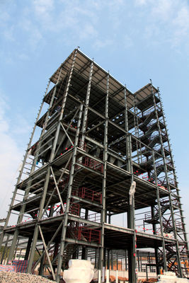 Edificio de acero de varios pisos Fabricación de estructuras prefabricadas de acero