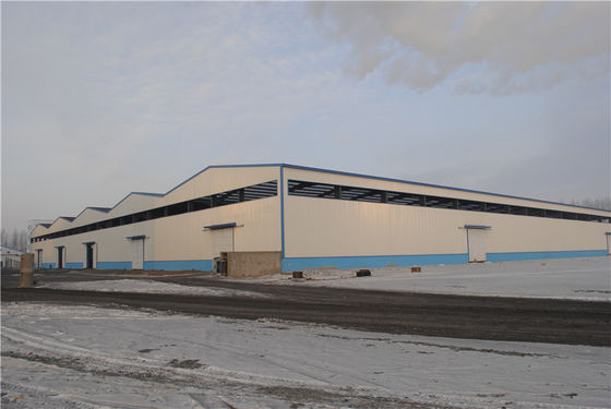 Prefabricado Taller Estructura de acero Económico Gran envergadura Alta resistencia al viento