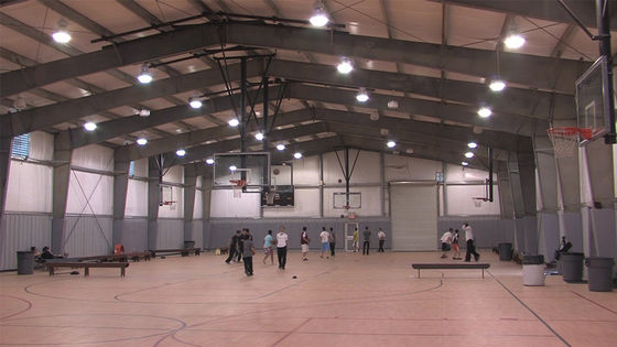Estructura prefabricada de acero Corte de baloncesto Corte múltiple Large Span