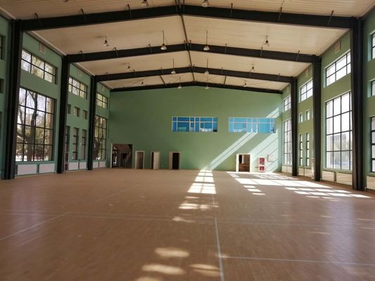Estructura de acero prefabricada Sala de bádminton Q235B Material Q355B