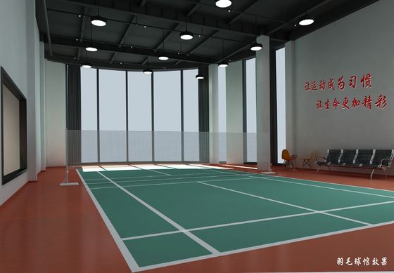 Estructura de acero prefabricada Sala de bádminton Q235B Material Q355B