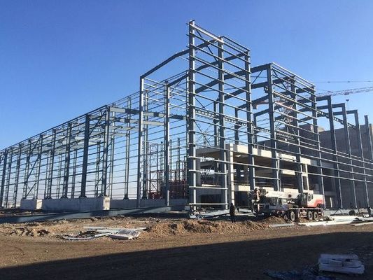 Construcción de estructuras de acero galvanizado laminado en caliente H sección de piezas de marco prefabricado almacén