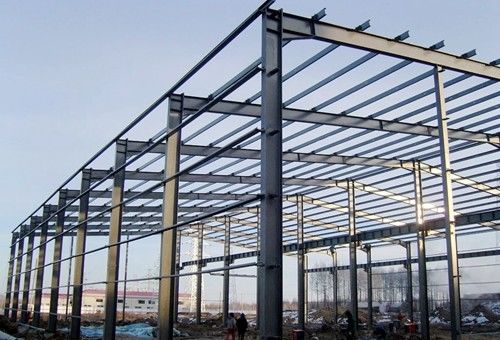 Construcción de estructuras de acero galvanizado laminado en caliente H sección de piezas de marco prefabricado almacén