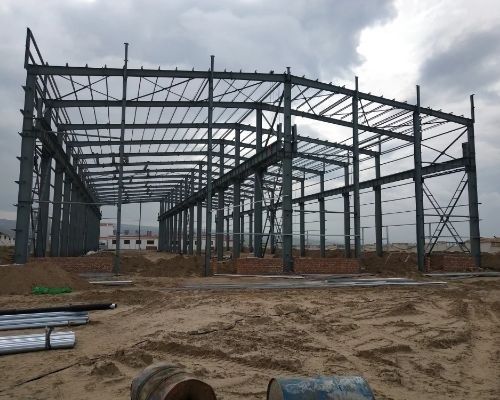Marco de portal de acero viga de columna estructura de acero almacén de alto grado de personalización