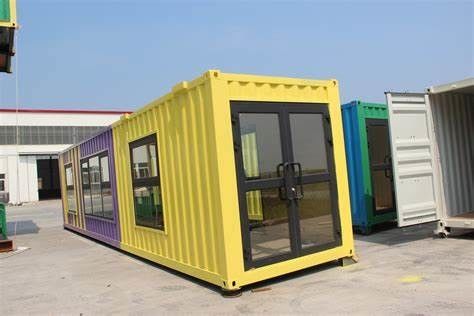 Casa de contenedores prefabricada galvanizada con paneles de lana de vidrio