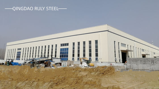 Fabricación rápida Construcción de estructuras de acero prefabricadas ligeras Gran portales de portales Cuadro de metal Almacén