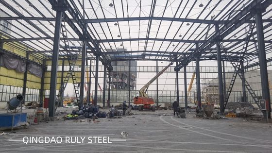 Fabricación rápida Construcción de estructuras de acero prefabricadas ligeras Gran portales de portales Cuadro de metal Almacén