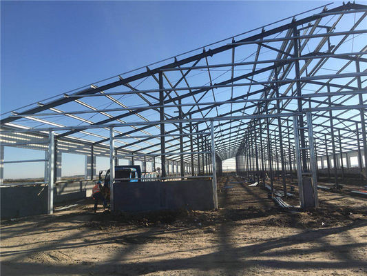 Taller de estructuras de acero de alta calidad de gran envergadura galvanizado