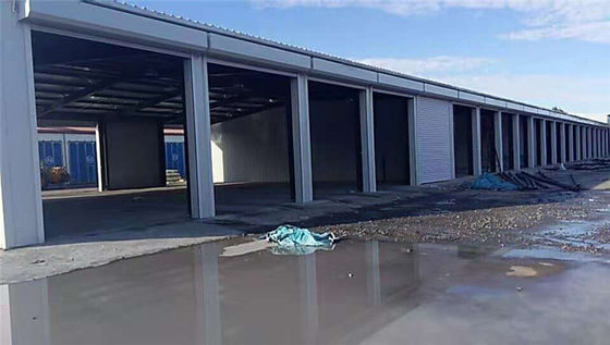 Sección H Edificio de almacén prefabricado de acero laminado en caliente galvanizado económico industrial peso ligero gran envergadura