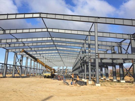 El almacenamiento galvanizado Warehouse de la estructura de acero prefabricó