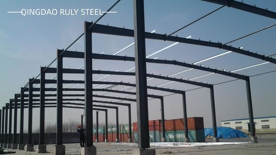 Diseño de marcos de acero de construcción personalizados de alta calidad Alta resistencia al viento / mejorando la estabilidad estructural
