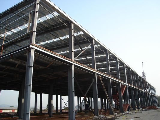 Taller de estructuras de acero de alta calidad de gran envergadura galvanizado