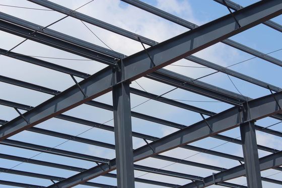 Construcción de estructuras de acero galvanizado laminado en caliente H sección de piezas de marco prefabricado almacén