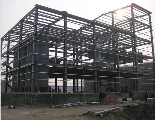 Edificio de almacén de estructura de acero de dos pisos personalizado con plataformas de mezzanine para almacenamiento