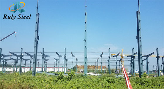 Construcción de estructuras industriales de acero Fabricación de estructuras prefabricadas de portales de acero