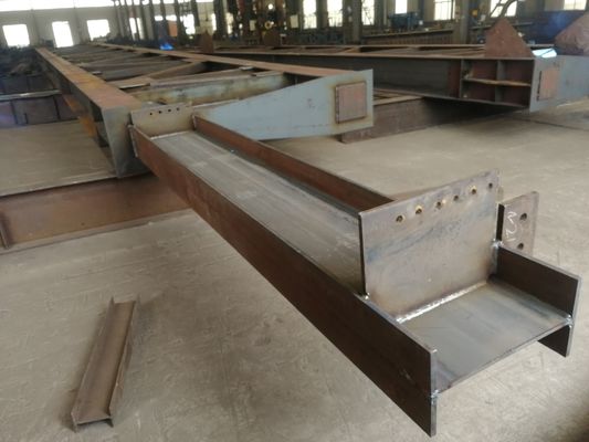 Fabricación de acero estructural prefabricado de alta resistencia con vigas H pintadas / galvanizadas