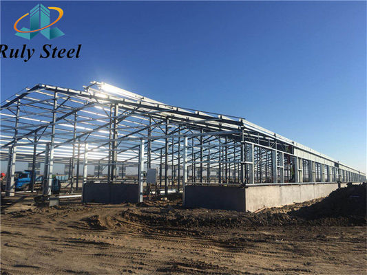 Construcción prefabricada de acero Almacén de metales Taller de fábrica Edificios para grandes cantidades