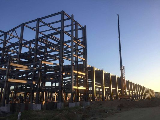 Prefabricado a medida Estructura de acero Edificio Materiales de construcción Almacén Taller colgante Almacén en frío Edificio prefabricado