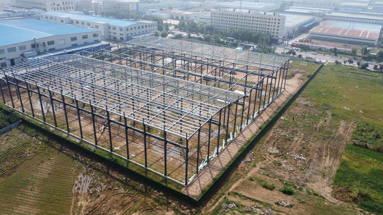Taller prefabricado de estructuras de acero de sección H con grúa de puente anticorrosión