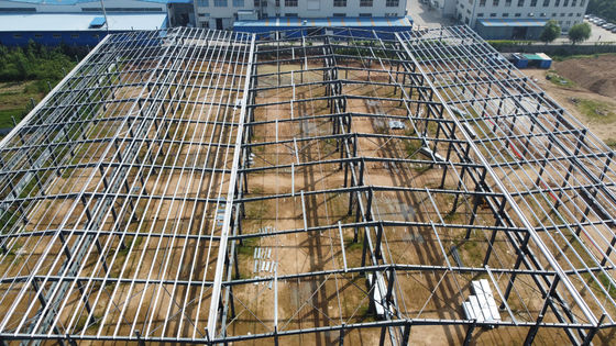 Taller prefabricado de estructuras de acero de sección H con grúa de puente anticorrosión