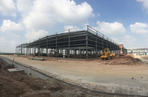 Q235B Ingeniero de construcción de estructuras de acero Almacén de almacenamiento de metales