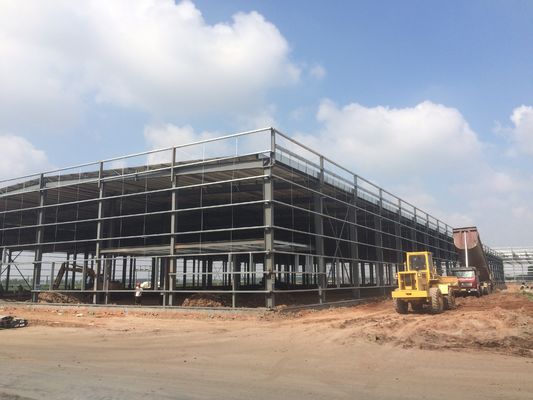 Industria prefabricada Techo de metal corrugado Construcción de estructuras de acero ligero pesado