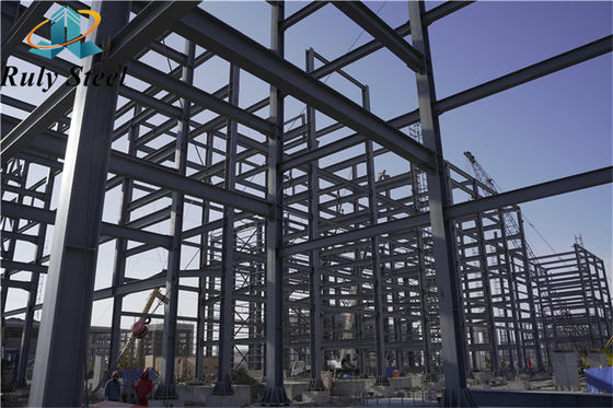 Estructura de acero de larga envergadura Abastecimiento industrial Construcción de edificios prefabricados de metal Almacén