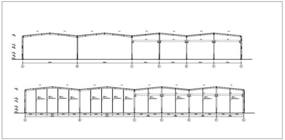 Edificio de acero con estructura de portal prefabricada y diseño de múltiples pisos