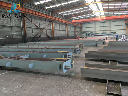 Estructura de acero Columna de acero Fabricación de vigas de acero Fácil transporte e instalación
