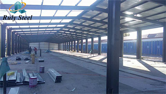 Construcción de estructuras prefabricadas de estructura de acero