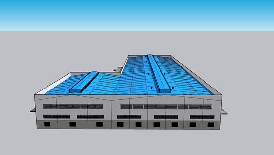 Taller de estructuras prefabricadas de acero con una vida útil de 50 años
