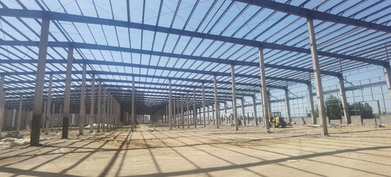 Construcción prefabricada de estructura de acero almacén de iglesia instalación rápida