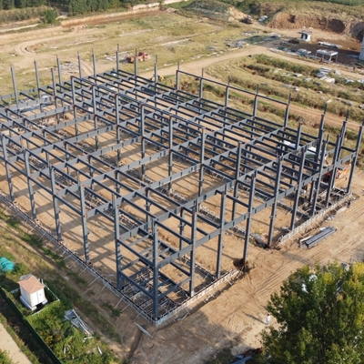 Estructura prefabricada de almacén de acero Q235B Q355B con marco de sección H