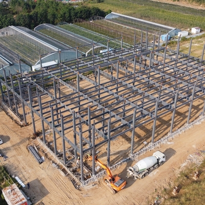 Estructura prefabricada de almacén de acero Q235B Q355B con marco de sección H